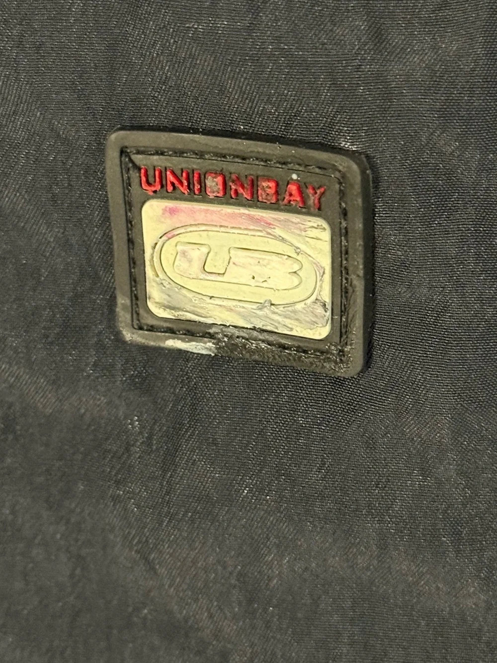 Vintage Y2K UNIONBAY Black Nylon Utility Bib Overalls Size L - Picture 5 of 11